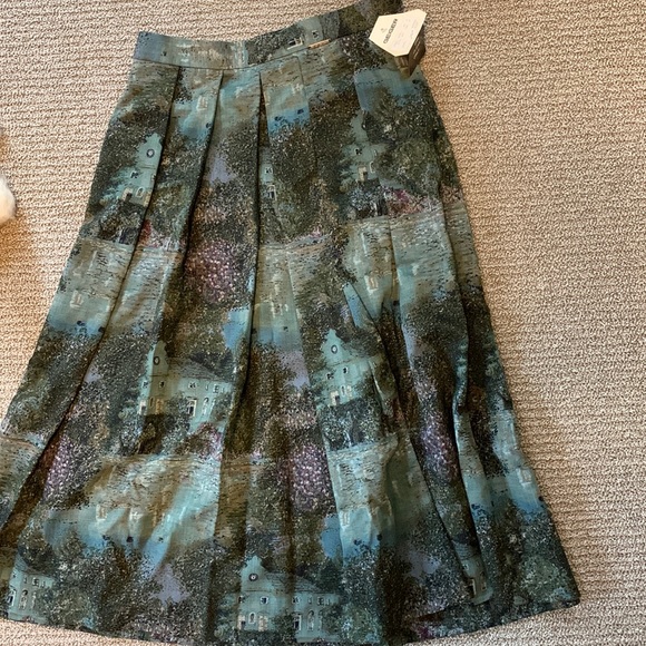 Vintage Floral Midi Skirt - Picture 1 of 8